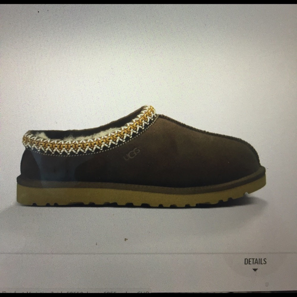 Women's UGG Tasman slippers, chocolate, size 7