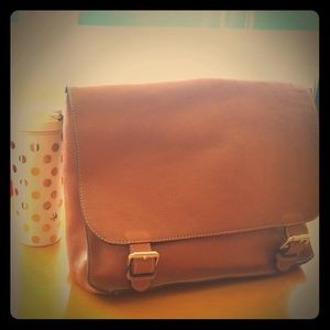Convertible leather backpack