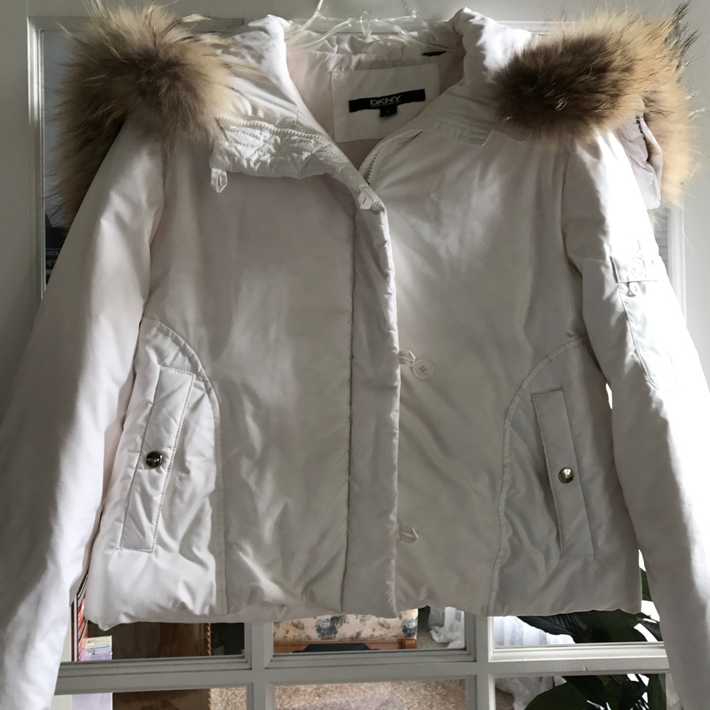 DKNY feather filled coat