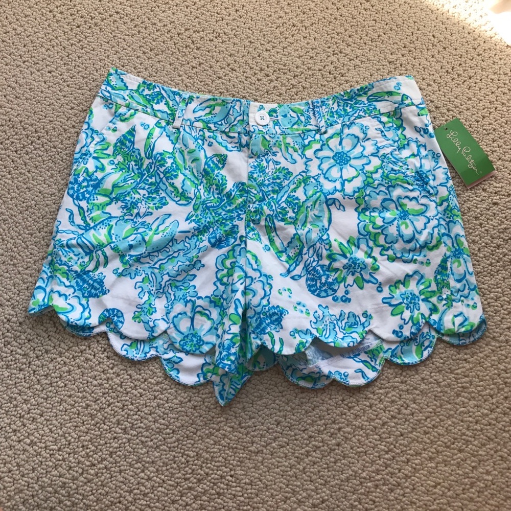 Lilly Pulitzer scalloped Buttercup shorts