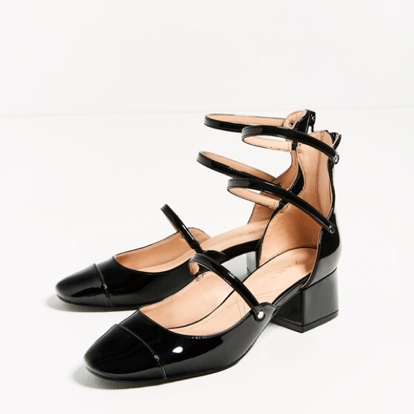ZARA Strappy Block Heel shoes NEW WITH TAGS - Picture 3 of 5