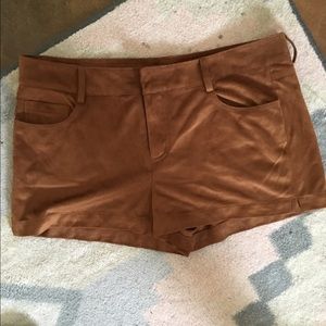 Suede shorts