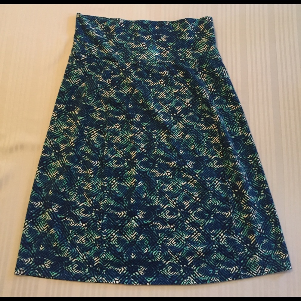 Royal Robbins knit batik midi skirt, NWOT