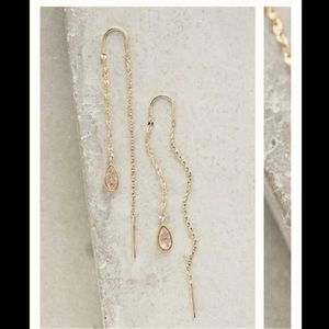 Anthropologie "Lagrima" threaded earrings