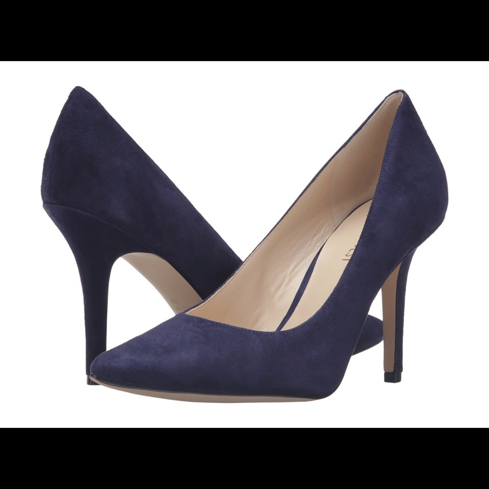 Nine West Blue Suede Pump