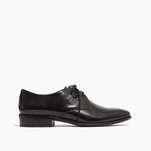 Madewell Heeled Oxford "Cordovan" size 9 1/2 BLACK