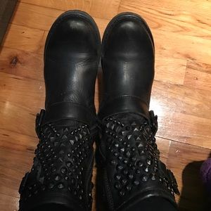 Steve Madden boots with studs