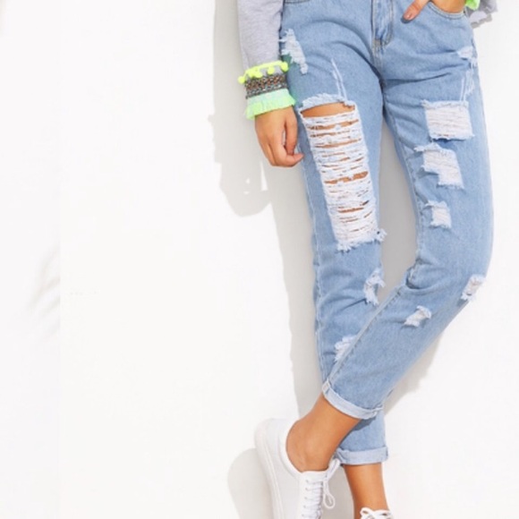 Distressed Denim Jeans - Picture 3 of 5