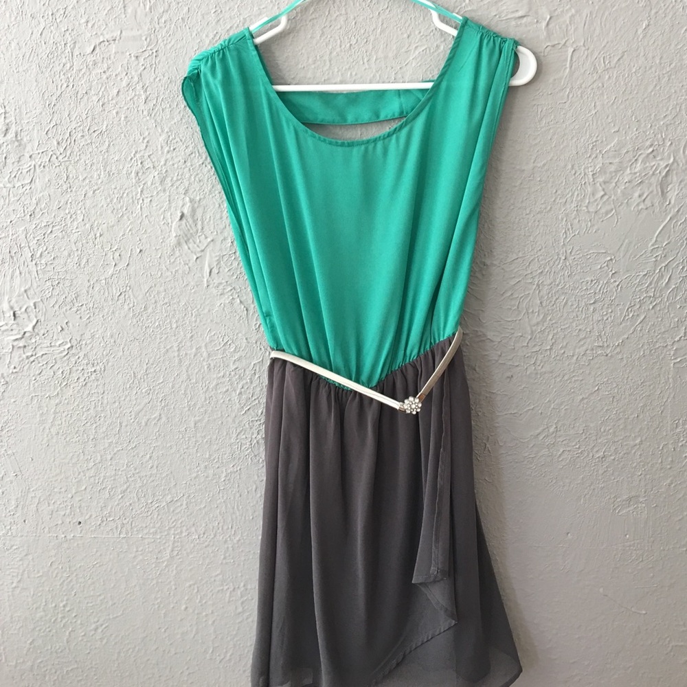 Cute party dress, back cutouts w/ belt - Worn Once