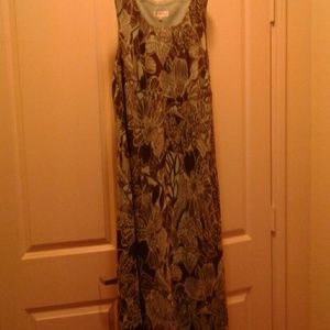 Fully lined  TWO  PIECE  DRESS dress is 46"long