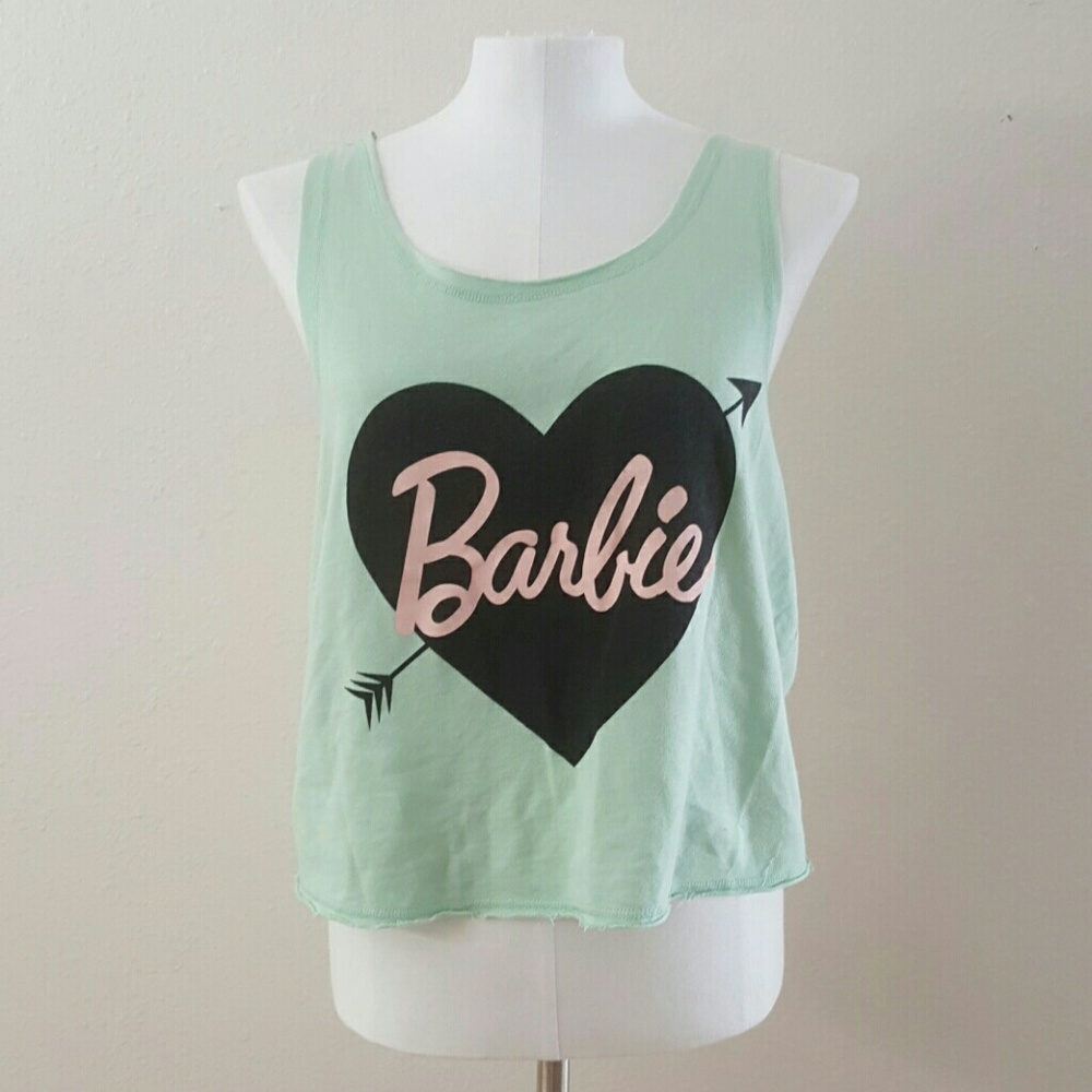Barbie heart and arrow crop top