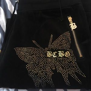 BCBGMaxzaria velour sweats