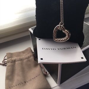 David Yurman Signature Cable Heart Necklace