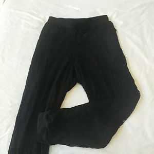 Torrid Black Lace Joggers Size 3