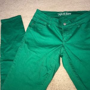 Never worn green skinny jeans!!!