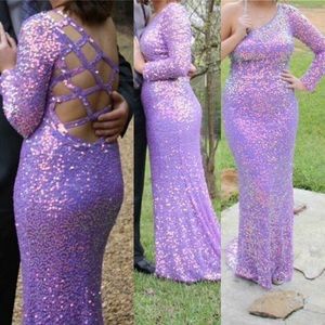 Purple Prom Dress. Size 6.
