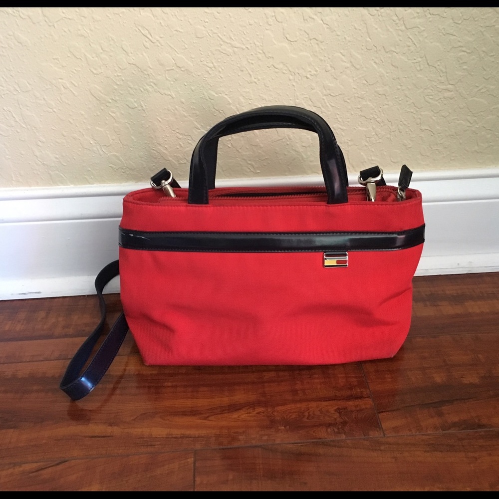 Tommy Hilfiger Small Red Tote Bag