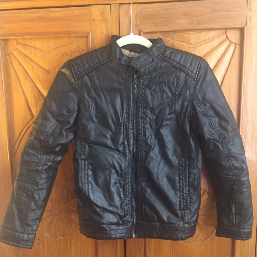 ZARA boys leather jacket