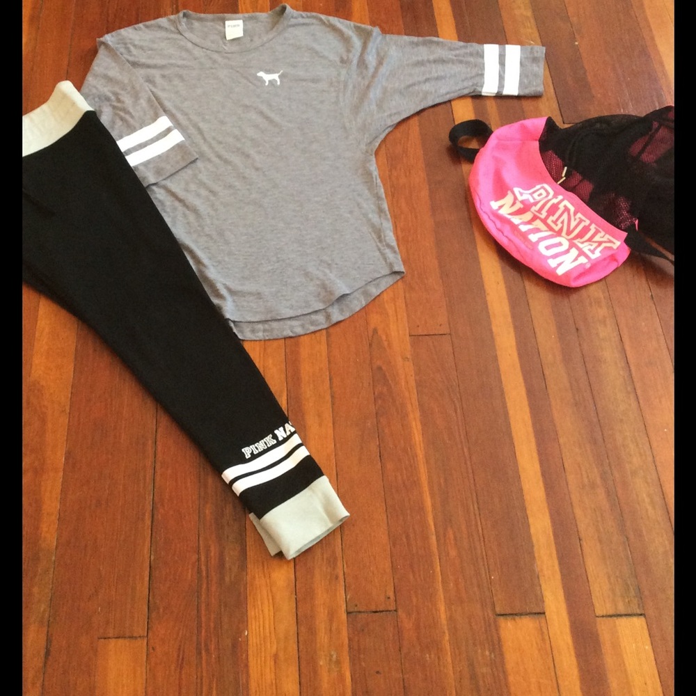 Pink leggings and shirt