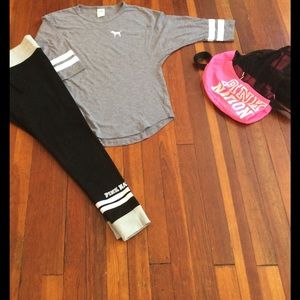 Pink leggings and shirt