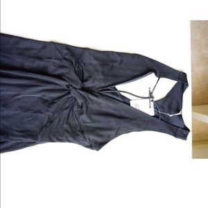 NWT free people black t bar maxi dress