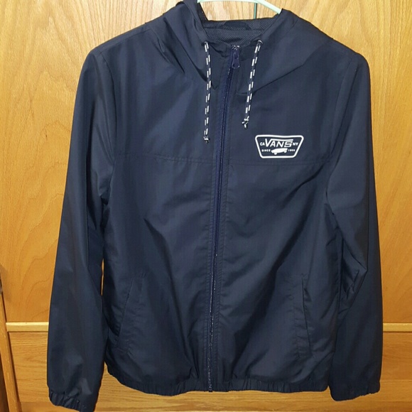 vans windbreaker blue