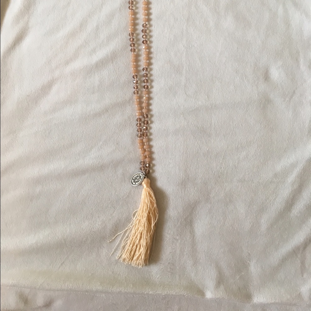 Peach necklace