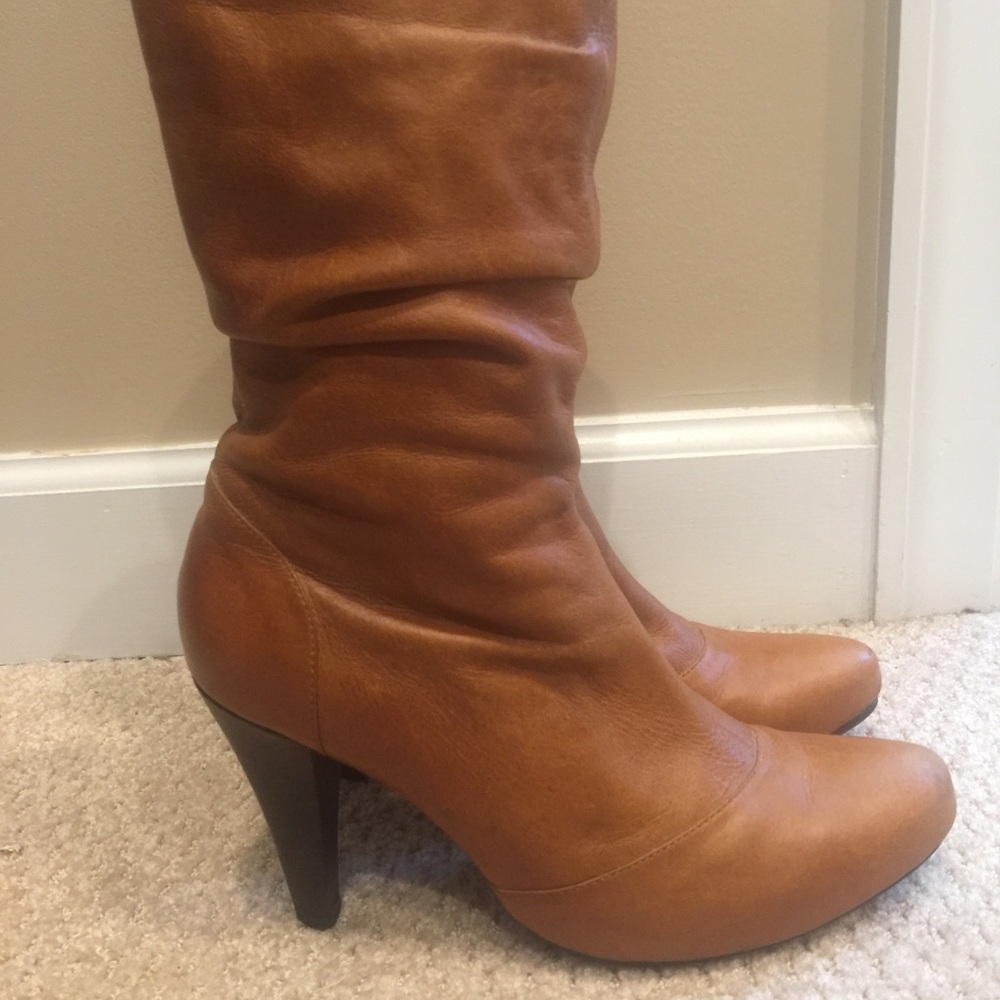 Leather boots