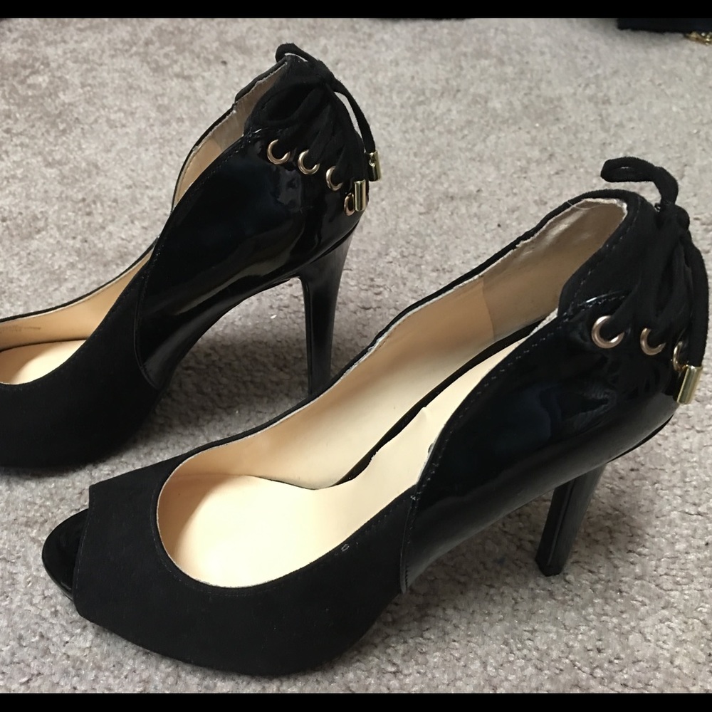 Guess Patent Leather and "Suede" heels