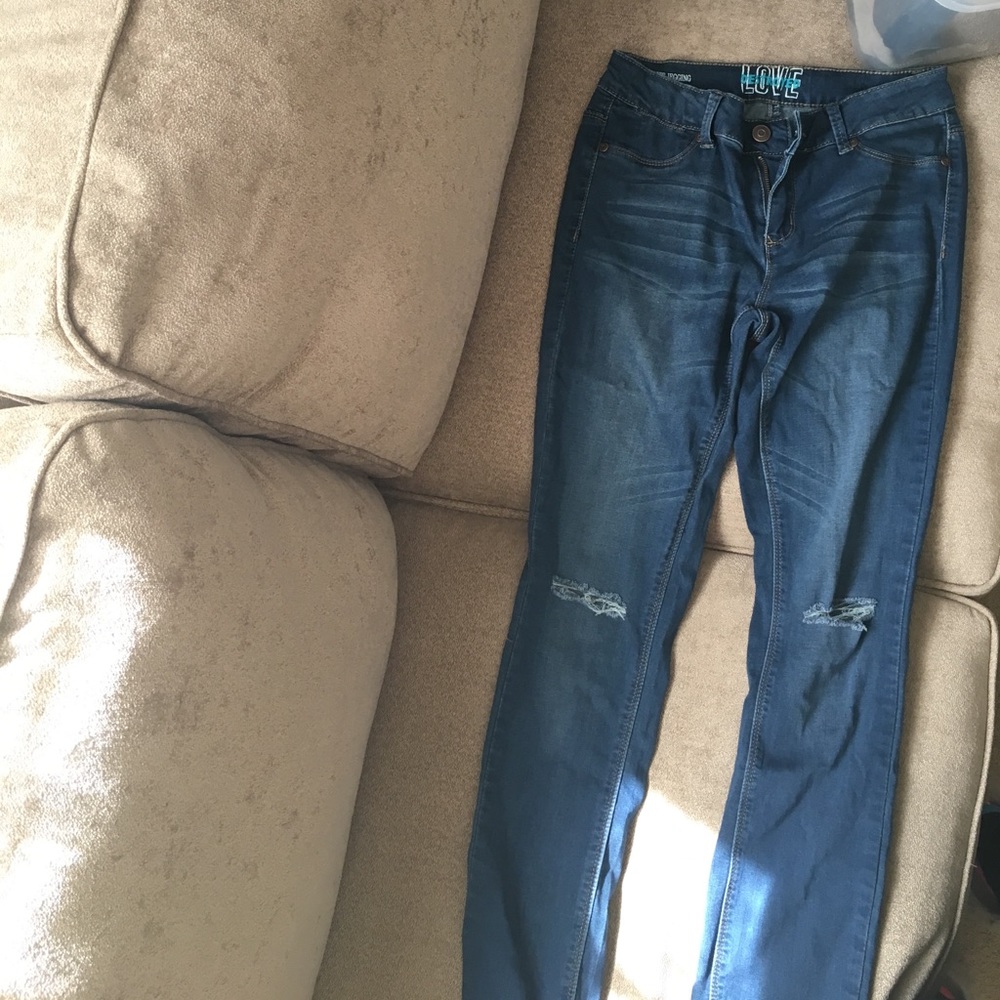 Women's denim jeans.