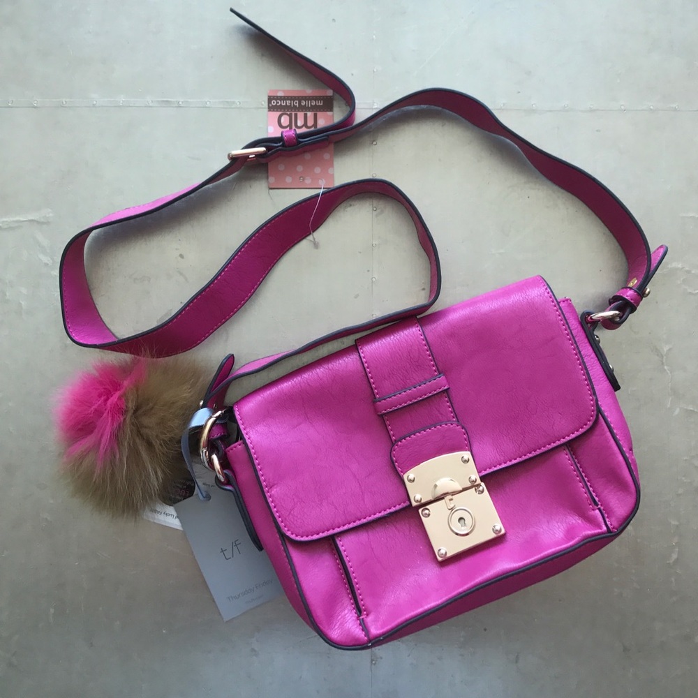 Gorgoeus HOT PINK cross body bag
