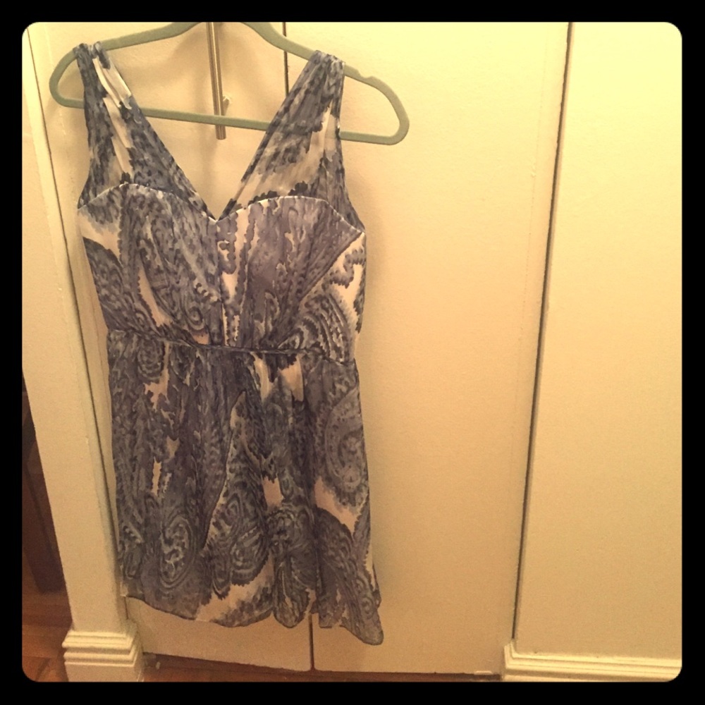 Molly Anna Silk Chiffon Paisley dress