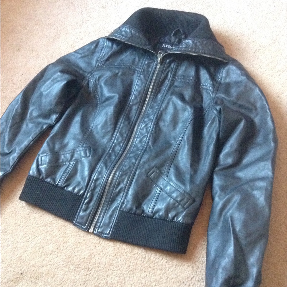 F21 leather jacket