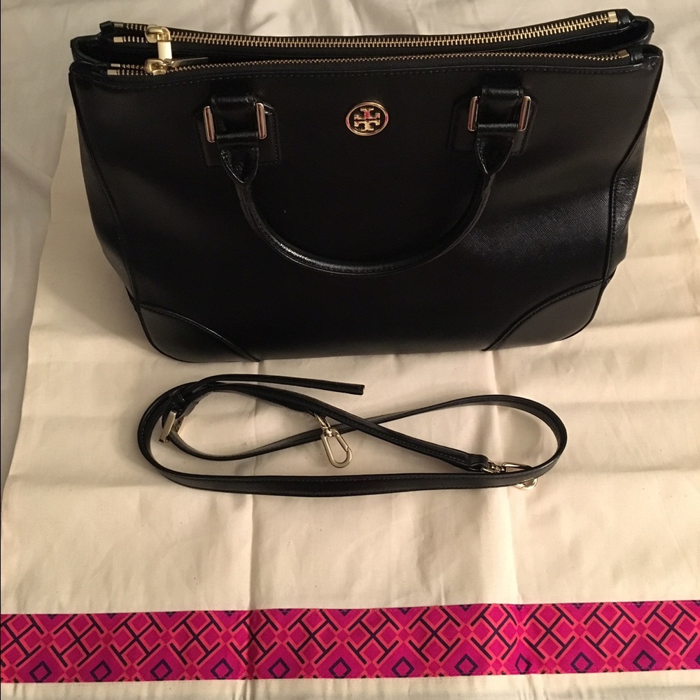 100% Authentic Tory Burch Big Double Zip Robinson