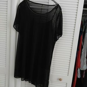 Mesh and cami Bohemian shirt combo