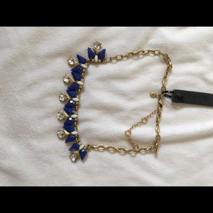 Blue statement necklace