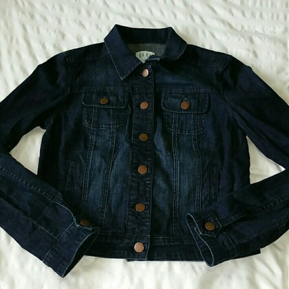 NWOT Elle dark denim/jean jacket