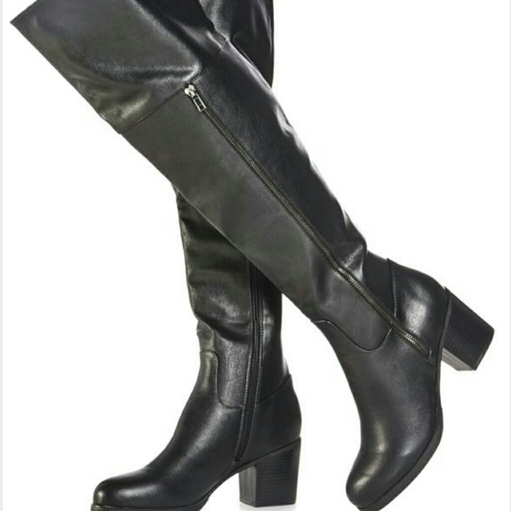 JustFab Over-the-knee high Black Boots