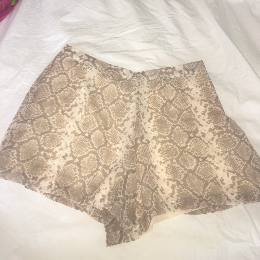 Nasty Gal Snake skin shorts size xs!