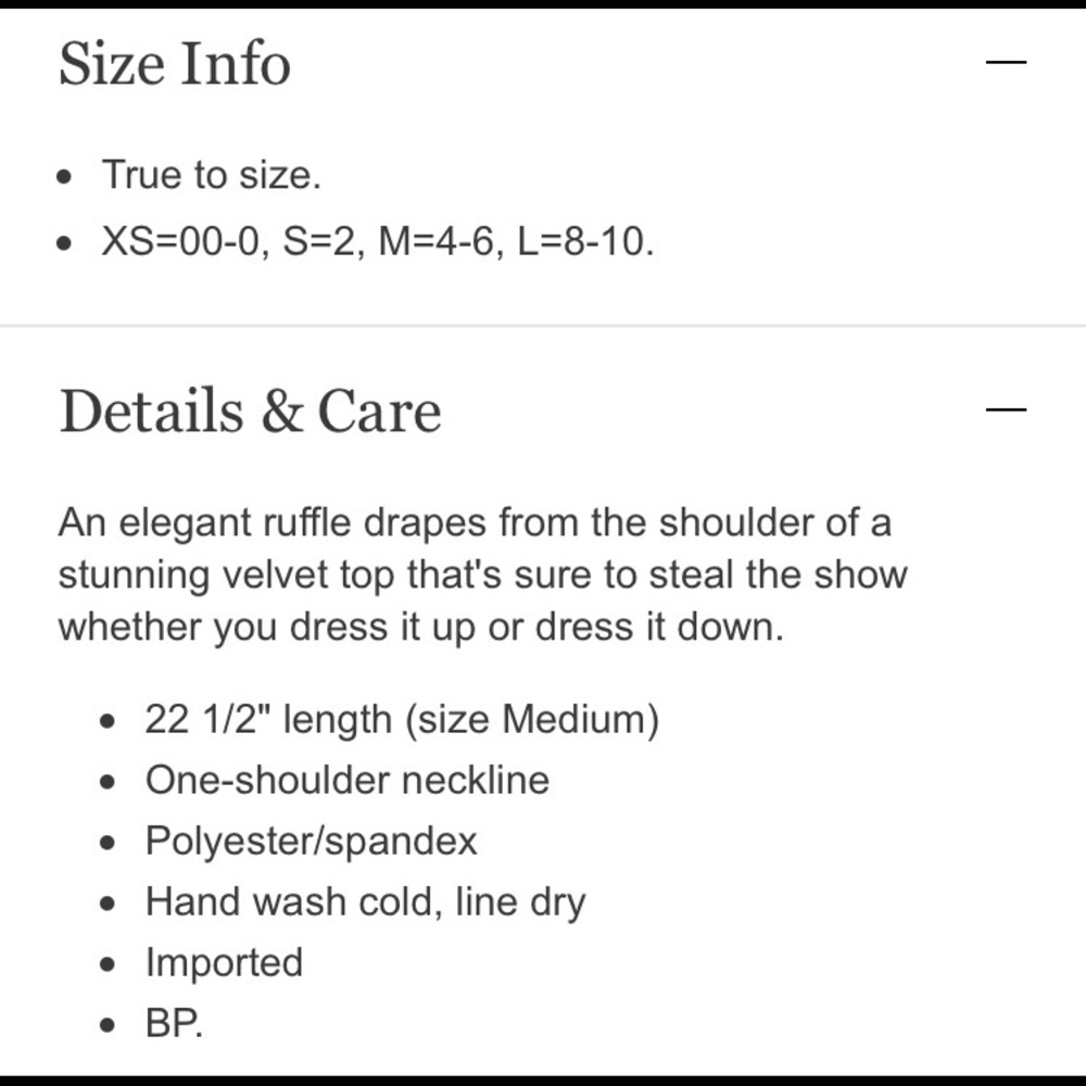 Velvet One Shoulder Ruffle Top - Picture 6 of 7