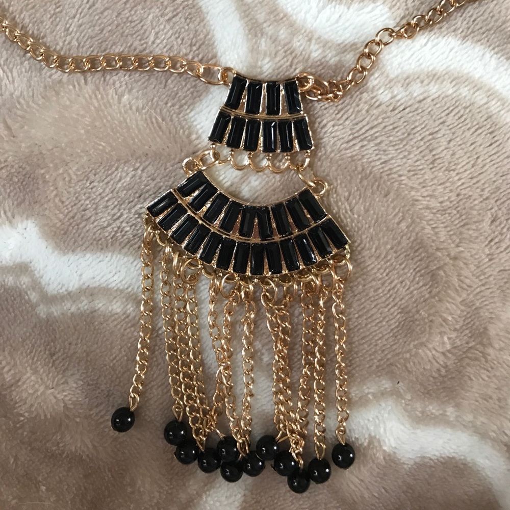 Black and Gold Fashion Necklace