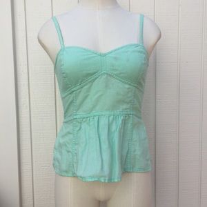 Aerie peplum corset tank top