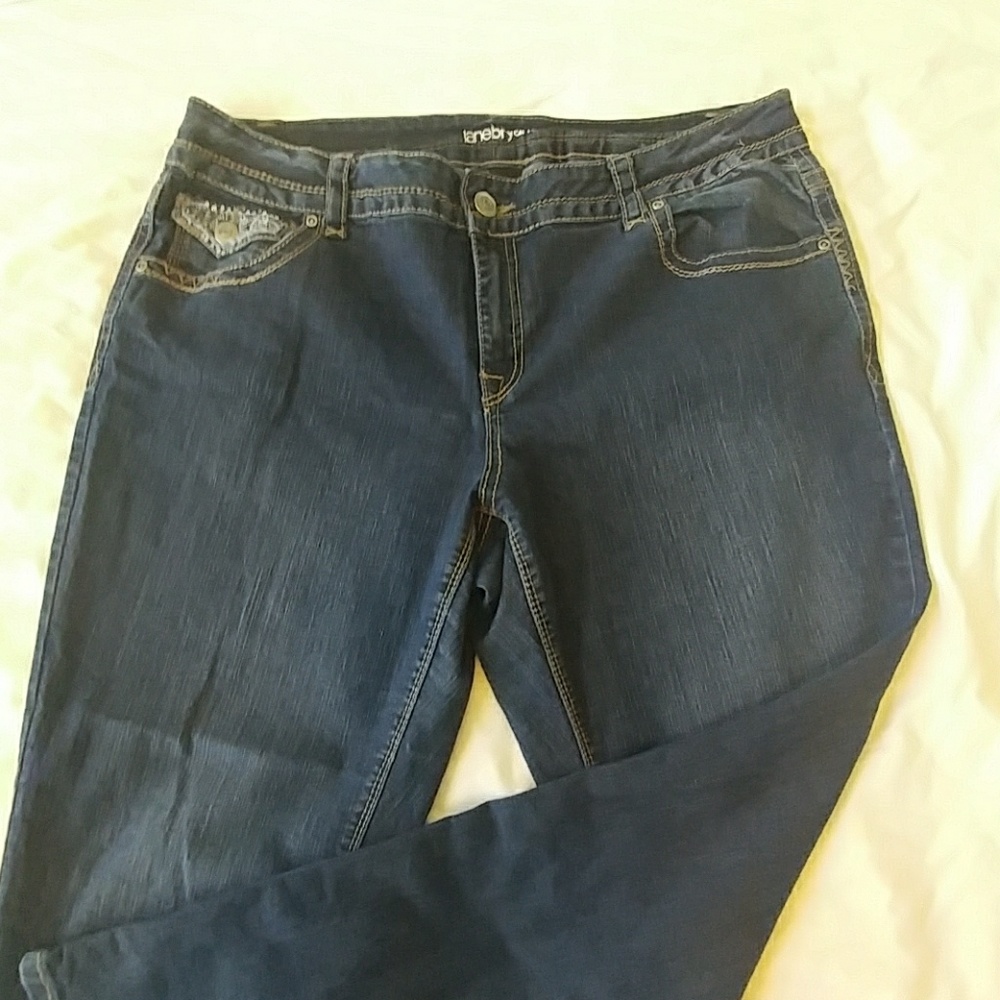 Lane Bryant Embellished Pockets Jeans Size 18