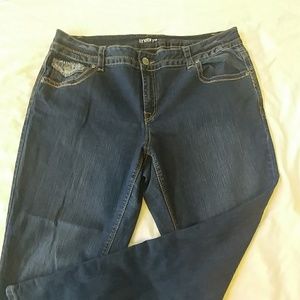 Lane Bryant Embellished Pockets Jeans Size 18