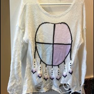 Wildfox cashmere lightweight sweater