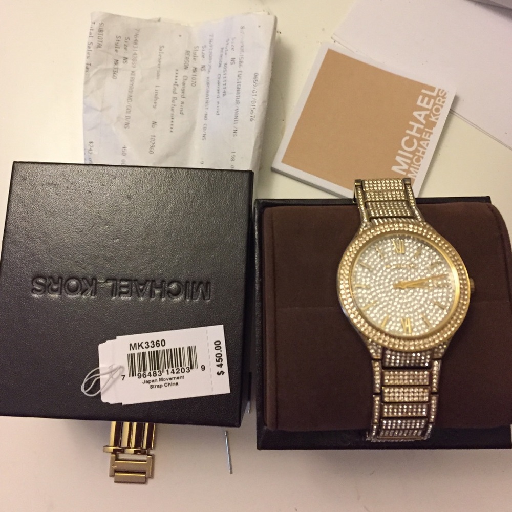 Michael Kors Kerryround Gold watch limited edition