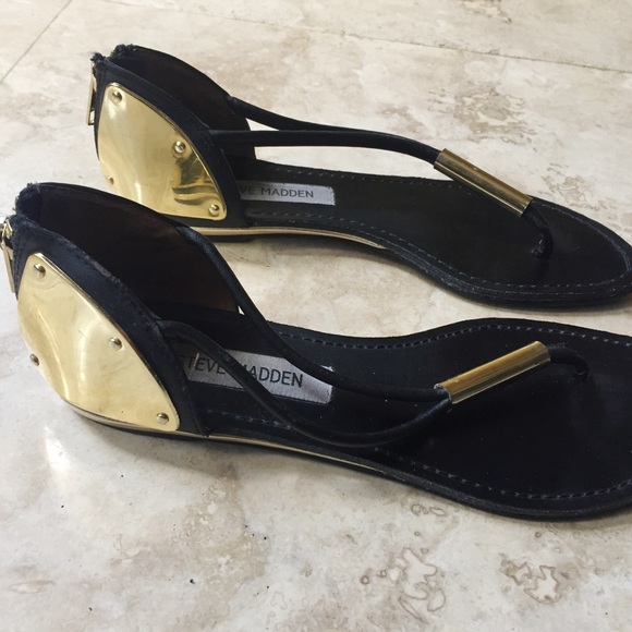 Steve Madden Gold Plated Sandals - Picture 3 of 4