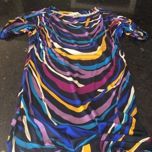 DVF slouch silk Tshirt dress, size 0