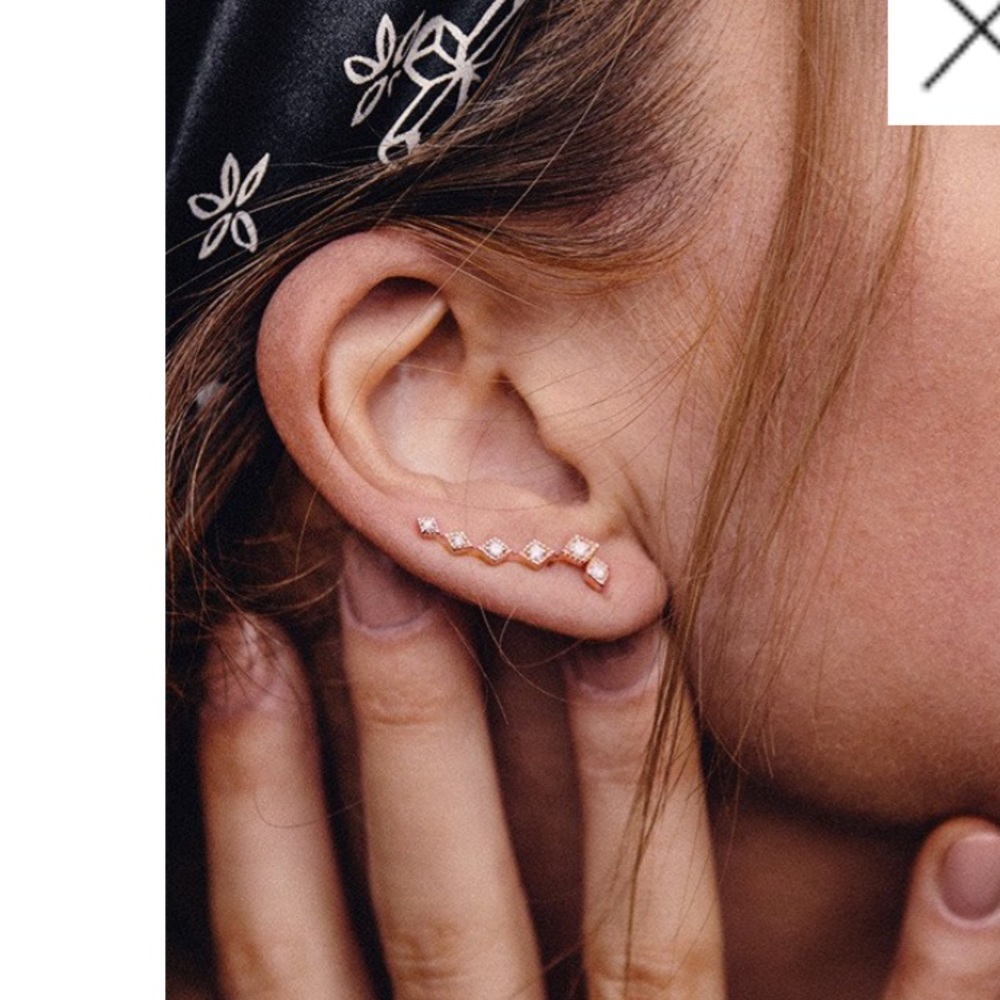 Swarovski Luv aj rose gold earring sets BRAND NEW