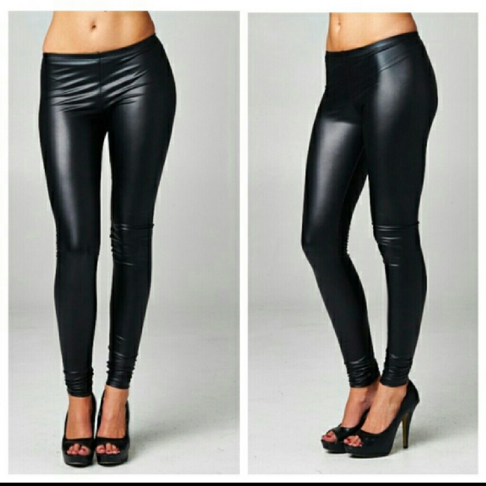 Faux leather leggings NWOT,  never worn